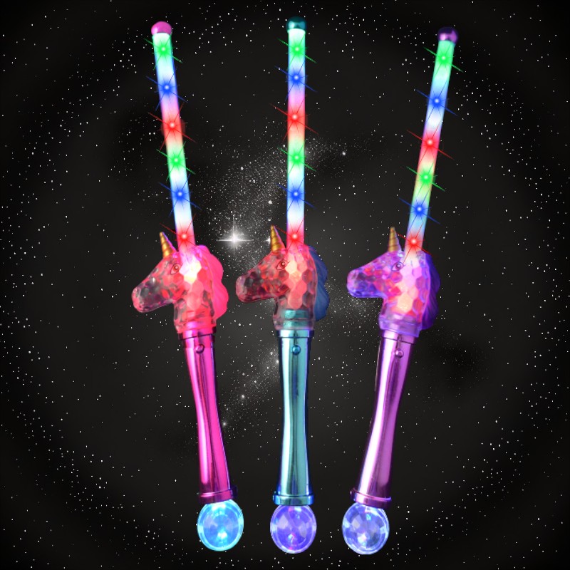LED GLITTER UNICORN WAND | Gloworks