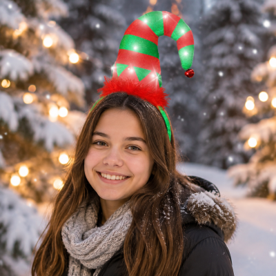 LED FLASHING ELF HEADBAND