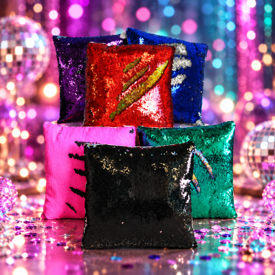 LED ASSORTED COLOR SEQUIN PILLOWS