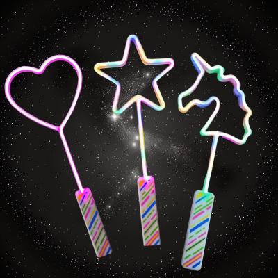 LED ASSORTED STYLE HEART & STAR NEON WAND