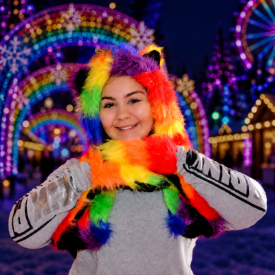 ULTRA FUZZY RAINBOW PLUSH HAT