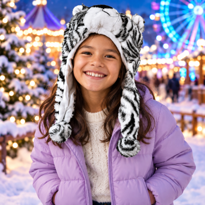 SHORT TIGER STYLE ANIMAL HAT