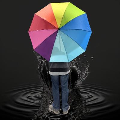 22" NEON RAINBOW UMBRELLA