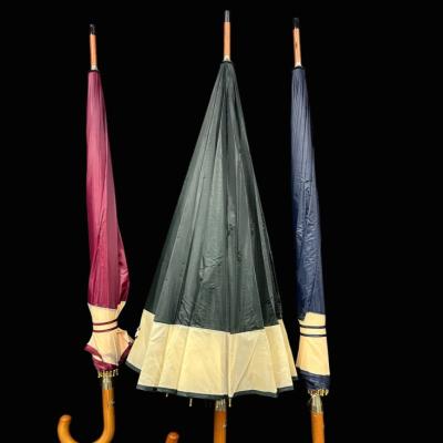 ASSORTED COLOR UMBRELLA WITH SOLID WOOD HANDLE