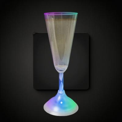 7 OZ LED MULTI-COLOR ACRYLIC FLASHING CHAMPAGNE FLUTE