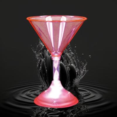 7 OZ PINK MARTINI ACRYLIC DRINKING GLASS
