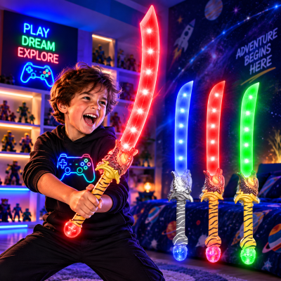 LED ASSORTED SYLE TIGER SWORD