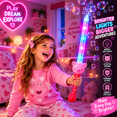 LED PIGGY BUBBLE SWORD