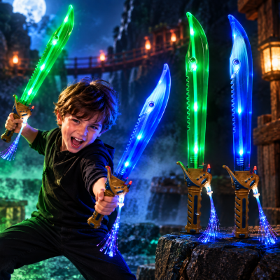 ASSORTED COLOR LED SHARK SWORD