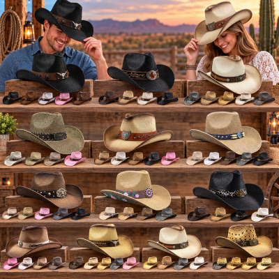 ASSORTED STYLE HIGH QUALITY COWBOY/COWGIRL HATS