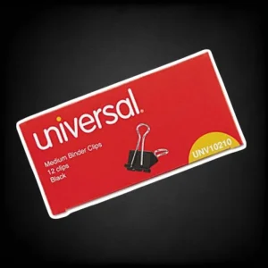1 1/4' Medium Binder Clip (12 Pack)