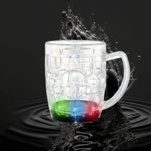 12 Oz LED Flashing Beer Mug Multi-Color