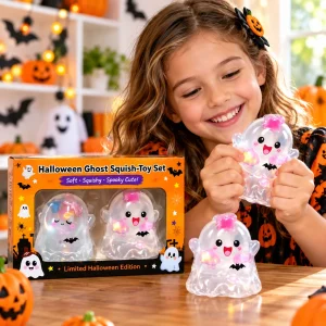 3.2" Vaseline Ghost Set Squishy