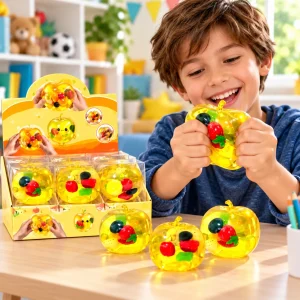 3.5" Vaseline Squishy Apple with Fruit
