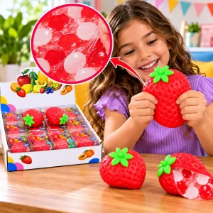 3" Crunchy Squishy Strawberry