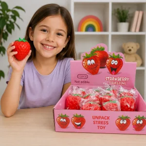 3" Squishy Shaving Foam Scented Strawberry