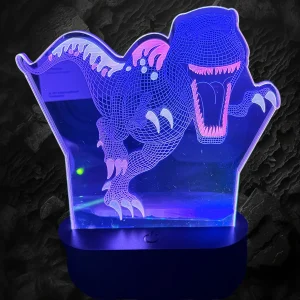 3D Acrylic LED Optical Illusion Night Light Dinosaur