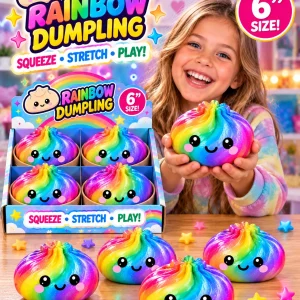 6" Assorted Rainbow Surprise Dumpling