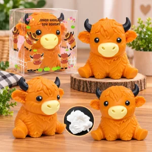 6" Highland Cow Whipped Foam Squishy