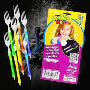8 Pack Glow Ware Fork Set- Retail Pack