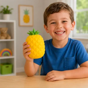 9" Jumbo Shaving Foam Pineapple Squishy 6/Display