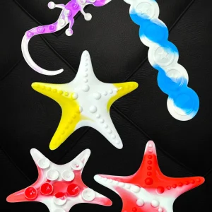 Asassorted Shape/Color Fidget Peel And Stick Window Cling / Shape/Color