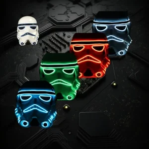 Assorted Color El Wire Space Mask