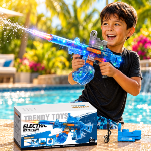 Assorted Color Electric Rechargable Water Gun with Lights