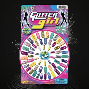 Assorted Color Glamour Nails Carded Play Set