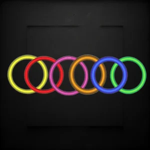 Assorted Color Glow Necklaces (50 Per Tube)
