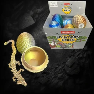 Assorted Color Printed Dragon Inside Assorted Color Egg