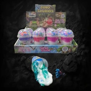 Assorted Color Slime With Dinosaur Figurine Case-Hb360