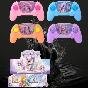 Assorted Color Unicorn Water Ring Toss Handheld Game