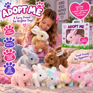 Assorted Color Walking Bunny On Leash