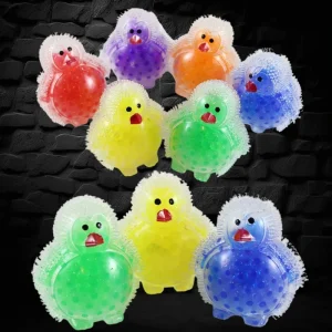 Assorted Color Water Bead Penguin Squishy Displya Back