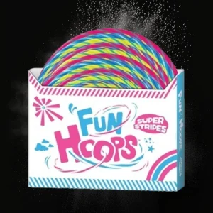 Assorted Fun Hoops Stripes Hula Hoop