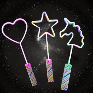 Assorted Heart And Star Neon Wand /