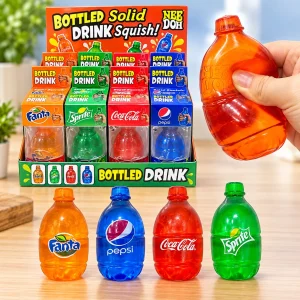 Assorted Soda Bottle Sugar Squeese Toy