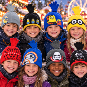 Assorted Star Wars And Minion Hat And Gloves Sets