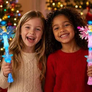 Blue LED Flashing Princess Snowflake Wand Case Also 6A 9 Check Price