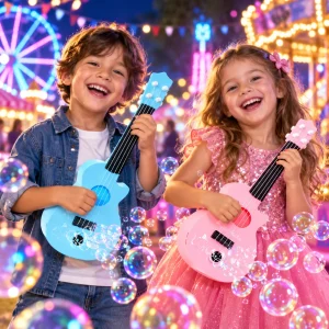 Bubble Guitar Flashing Wand