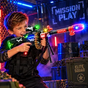 Camo Machine Gun With Stand