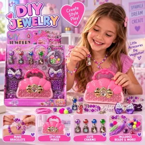 Diy Jewelery Making Kit With Carrying /Case