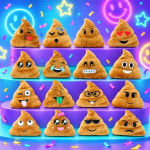 Emoji Poop Pillow Assorted Styles