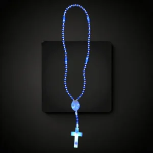 F21 Rosary Beaded Flashing Necklace