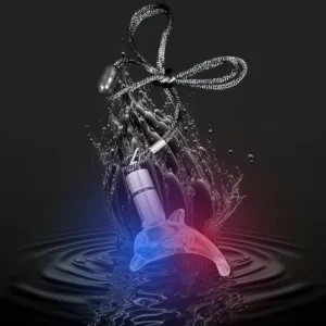 Flashing ACrylic Dolphin Necklace