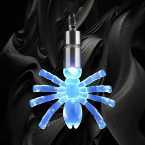 Flashing ACrylic Spider Necklace