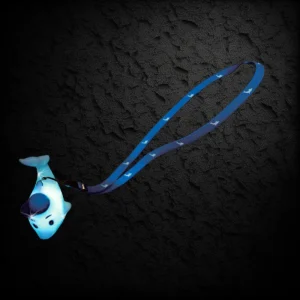 Flashing Boy Dolphin Charm With Non-Flashing Lanyard