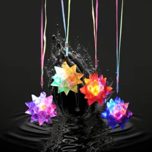 Flashing Crystal Star Necklace