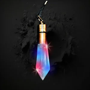 Flashing Diamond Shaped ACrylic Necklace